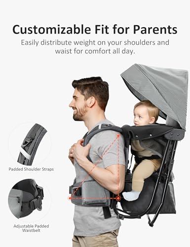 Besrey OTH07 Baby Backpack Carrier, Toddler Hiking Backpack thumb #2