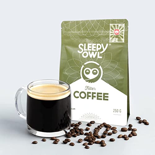 Image of Sleepy Owl South Indian Filter Coffee Powder (250g) | Strong Blend of Robusta (85%) & Chicory (15%) for Authentic Taste | Ready in Seconds | Sourced from Chikmagalur