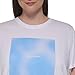 Calvin Klein Women's Performance Tee Shirt,White/Azure Blue,1X
