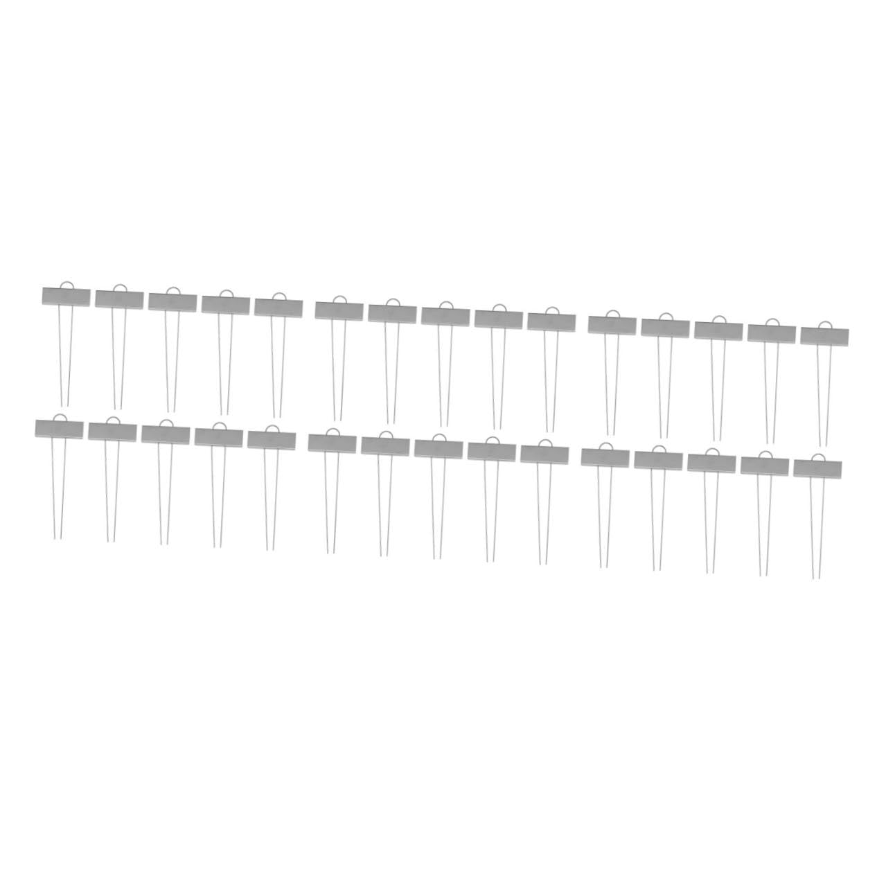Toyvian 3 Sätze Gartenetikett Gartenmarkierung Gartenreihenmarkierungen Pflanzendeckel Wetterfest Schilder Für Gartenpflanzgefäße Kinderzimmer-etiketten Silver 10 Stück * 3