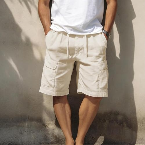 Shorts Holgados Casuales para Hombre 3X-Large Khaki miniatura 3