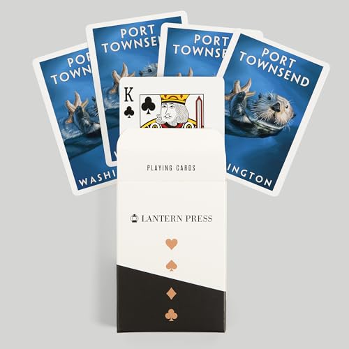 Lantern Press Port Townsend, Naipes de Póker, 52 cartas miniatura 6