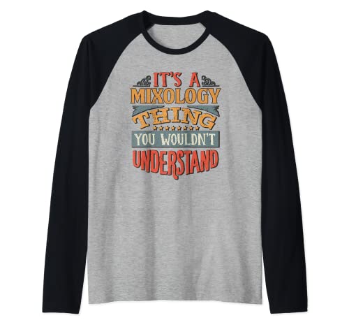 Mixology Raglan Baseball Tee, Black