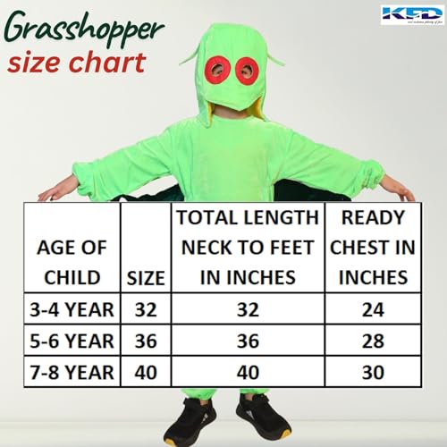 Image of Kaku Fancy Dresses Insect Costume for Kids, Ant, Grasshopper, Lady Bird, Honey Bee Costume for Boys & Girls