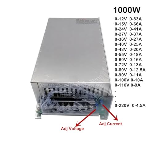 Bloc d'alimentation SMPS réglable 0-80V 1000W transformateur AC DC 220V - 3