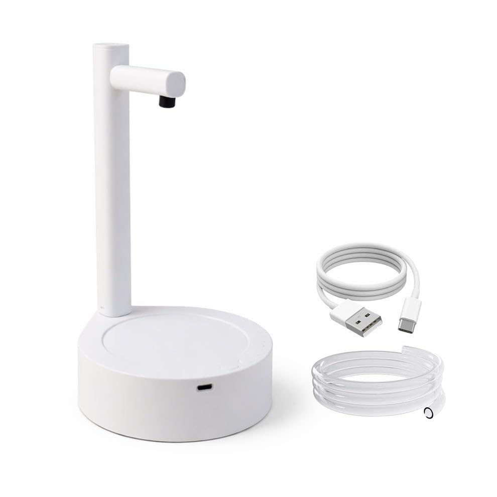 Automatic Water Dispenser Pump for Water Bottles | USB Rechargeable Portable Drinking Water Pump | One-Touch Electric Water Dispenser | Tabletop Water Bottle Pump for Home, Office & Kitchen-image-25