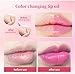 Pink Lip Serum Plump, Color Changing Lip Gloss Magic, Hydrating Lip Glow Oil Plumping Gloss Tinted Lip Balm Lip Care, Lip Plumper Transparent Lip Serum, Hydrating Moisturizing, Nourishing Glossy (1)