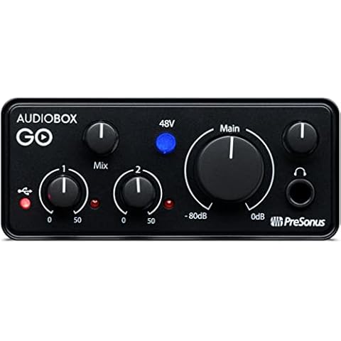 PreSonus AudioBox GO | USB-C Audio Interface for music production with Studio One DAW Recording Software, Music Tutorials, Sound Samples and Virtual Instruments Cover