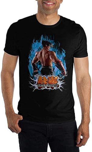 LAO CHEN PI Tekken Tshirt Featuring Jin Kazama Tekken Mens Gaming Shirt Black S
