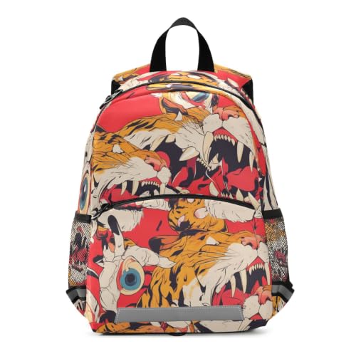 Fini le mal de dos avec ce sac à dos de maternelle tigre ergonomique