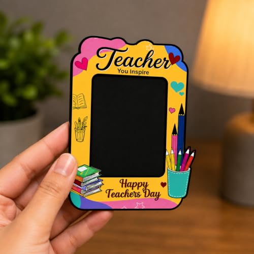 Image of Personalised Teacher's Day Fridge Magnet with Custom Photo