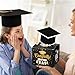 Motipuns 2024 Graduation Money Box for Cash Gift Pull Surprise Money Gift Box with Pull Out Grad Cap Card and 50 OPP Bags for High College Graduation Gift Party Decoration Supplies(Black Gold)