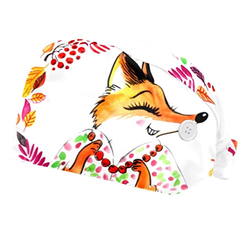 Chapeaux de travail pour hommes et femmes renard floral parfaits pour les longues journées