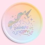 xo, Fetti Unicorn Paper Plates - 24 pk, 9