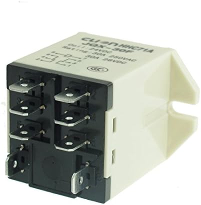 Smart Meter JQX-30F 2Z Snap In Type DPDT General Power Relay 8 Pin DC 24V 30A
