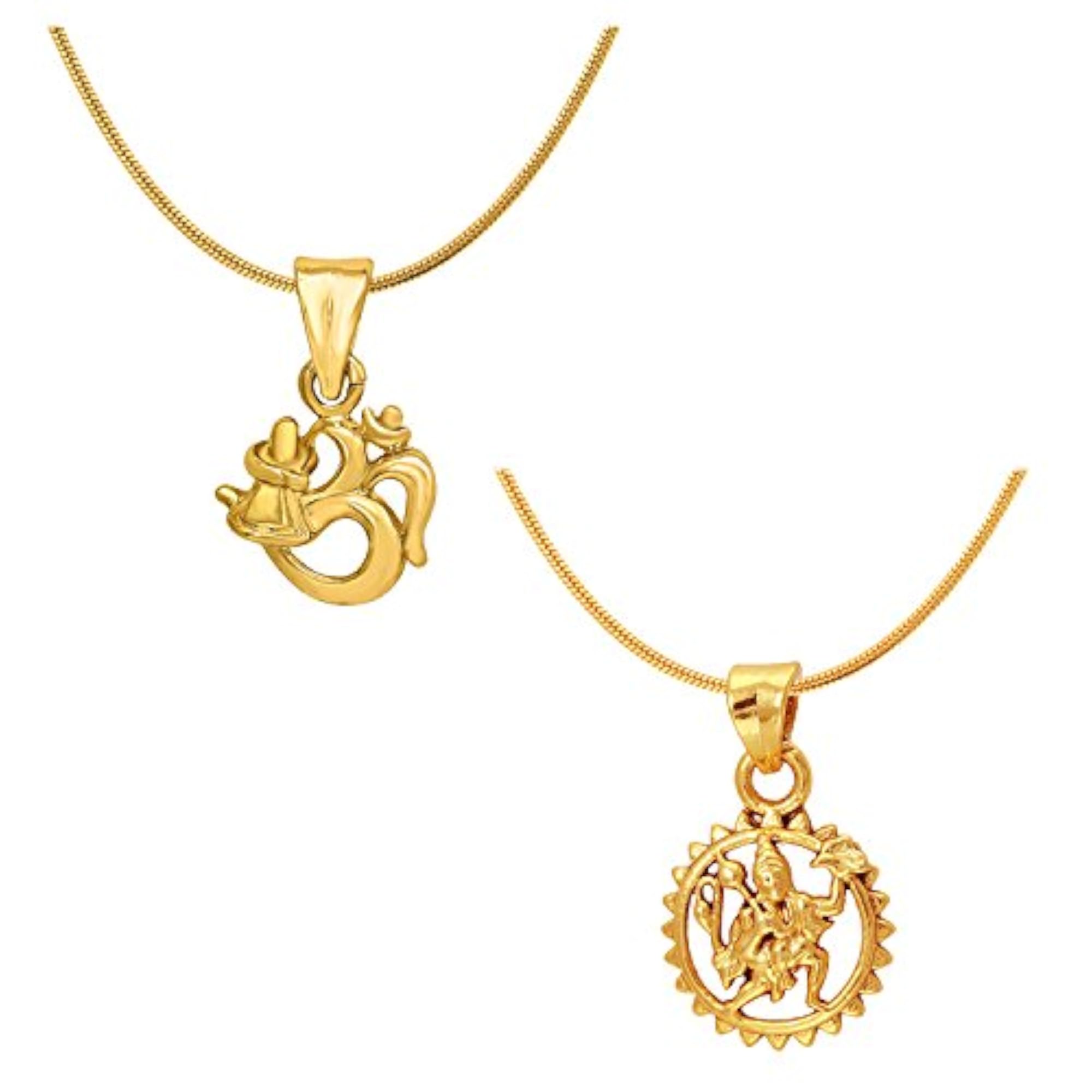 Plated Radha-Krishna Hanuman Shiva God Pendants