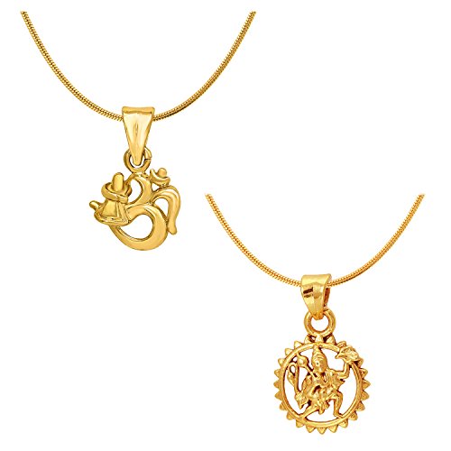 Plated Radha-Krishna Hanuman Shiva God Pendants