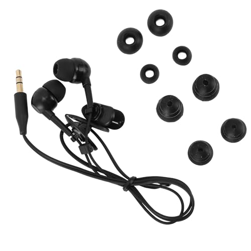 Aumotop Auriculares a Prueba de Agua IP68, Auriculares con Cable Resistentes Al Sudor para Nadar, Surfear, Correr, Cable Corto de 40cm con 8 Almohadillas
