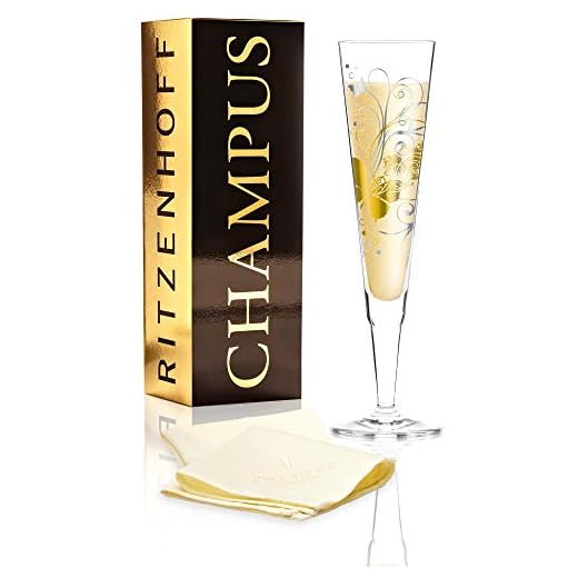 Ritzenhoff Champus Copa de Cava, Cristal, Gold/Platin, 7 cm