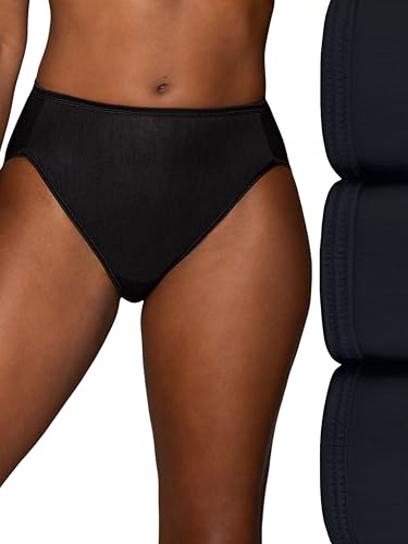 Image of Vanity Fair Women's Illumination Hi Cut Panties, Silky Stretch & Satin Trim