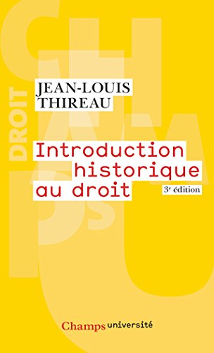 Télécharger Introduction historique au droit PDF Ebook En Ligne