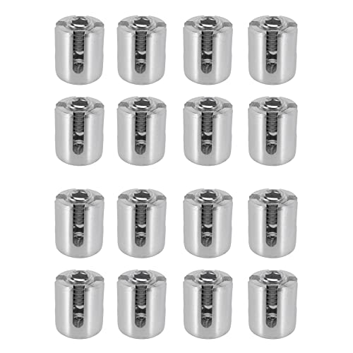 NONDK 16 Pieces Stainless Steel Wire Green Rope Wall Trellis Mount Clip 3mm Wire