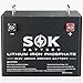 SOK Bluetooth 12V 280AH Lifepo4 Battery 12Volt Lithium Battery. Built-in 200A Smart BMS, Support Low Temperature Charging (-4℉/-20℃). for Boat Off-Grid RV Solar Marine Trolling Motor. Aluminum Shell.