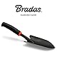 BRADAS® Blumenkelle DE LUXE Arbeitsbreite 8 cm | Handliche Schaufel Pflanzkelle Für Kleinere Pflanzarbeiten | Rutschfester & Ergonomischer Griff Gartenschaufel Aus Qualitätsstahl Gartenwerkzeuge