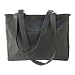 Piel Leather Small Shopping Bag, Black, One Size