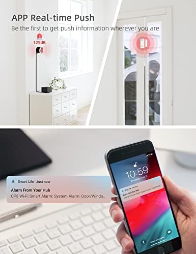CPVAN House Alarms Security System(2.4GHz&5GHz WiFi), Alarm Systems for Your Home, APP Alert, Remotes, Door/Window Sensors, Base Station and Siren, for Kids Elders Safety, Works with Alexa.
