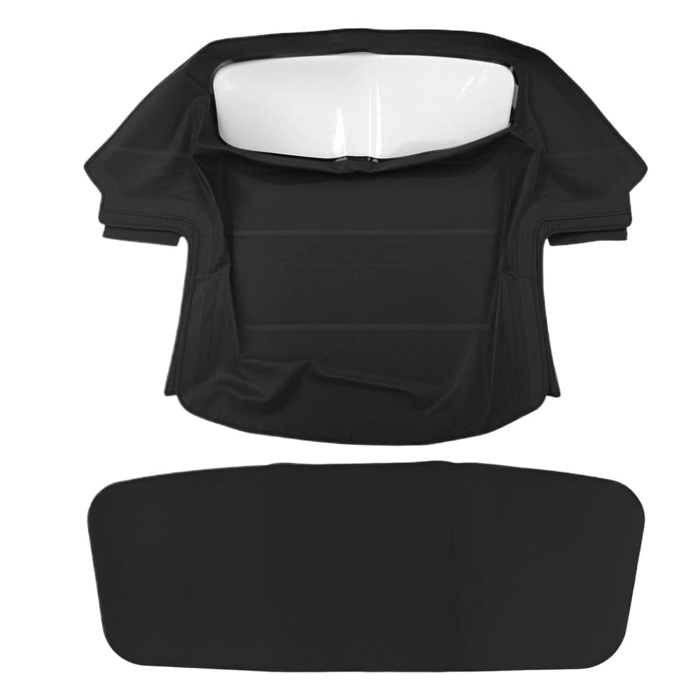Sostituzione Capote Convertibile in PVC Nero Compatibile con Modelli 1971-1994 Che richiedono la Parte AF9940-440