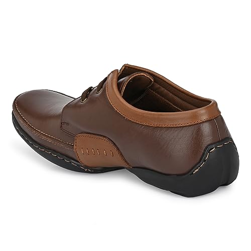 Image of egoss Formal Lace-Up Shoes for Men | Genuine Leather | Stylish & Comfortable | Perfect for Office, Party G-354