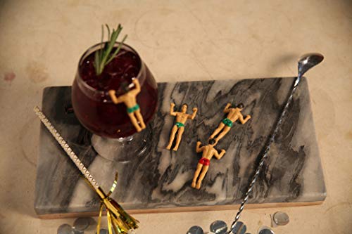 NPW Drinking Buddies Cocktail/Wine Drink Markers, 6-Count, Holiday