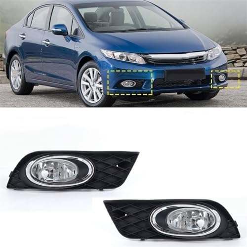 Car taillight Cover 33950-TR0-H11 33900-TR0-H11 Car Front Bumper Fog Light Fog Lamp with Cover No Bulbs for Civic 2012 2013 Car Rear Lamps