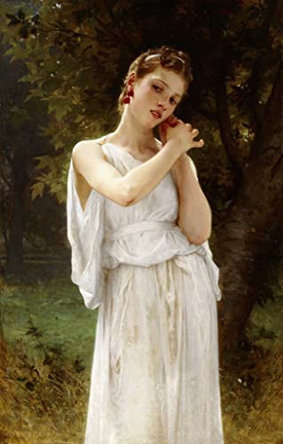 Toile fine 58 x 90 cm de l'œuvre d'art Charité de Bouguereau sans cadre