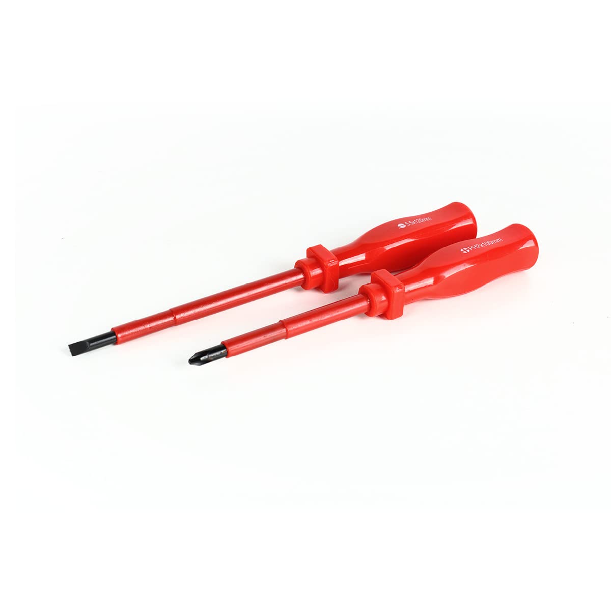 Mephisto Set di cacciaviti con impugnatura antiscivolo Soft Grip, set da 27 pezzi, cacciavite a croce, intaglio, di precisione, per elettricista, incl. Soft Inlay in effetto carbonio
