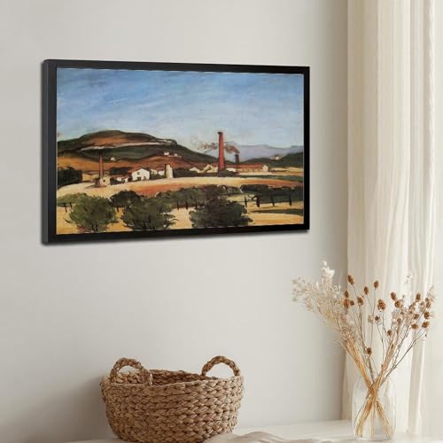 Impression sur toile de qualité musée Paul Cezanne avec cadre en bois durable