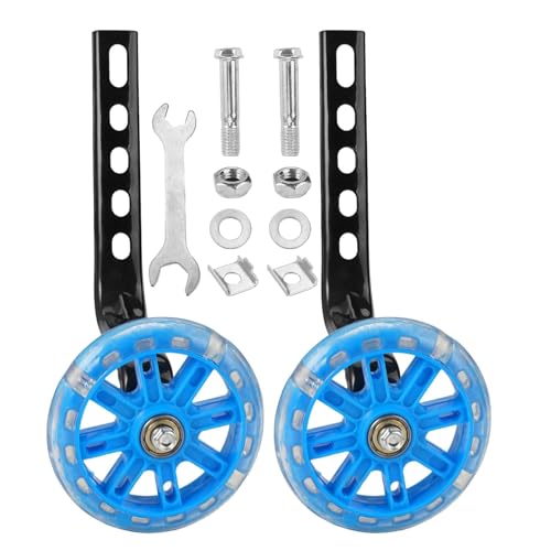 2 Pieces Stabilisers for Bike 11cm Blue Bicycle Training Wheels for Bikes