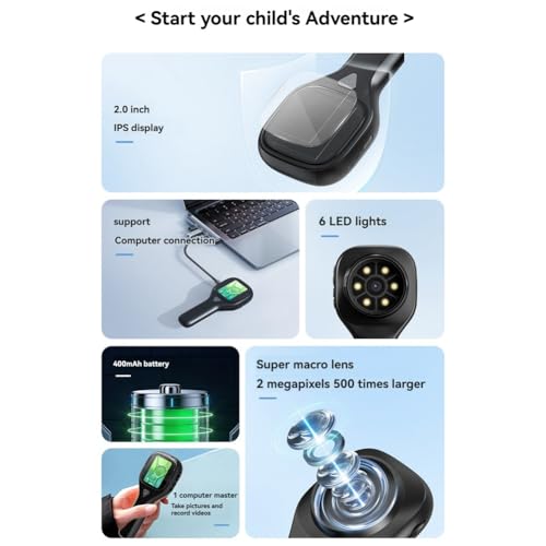 Loupe microscope de poche avec éclairage pour impression textile