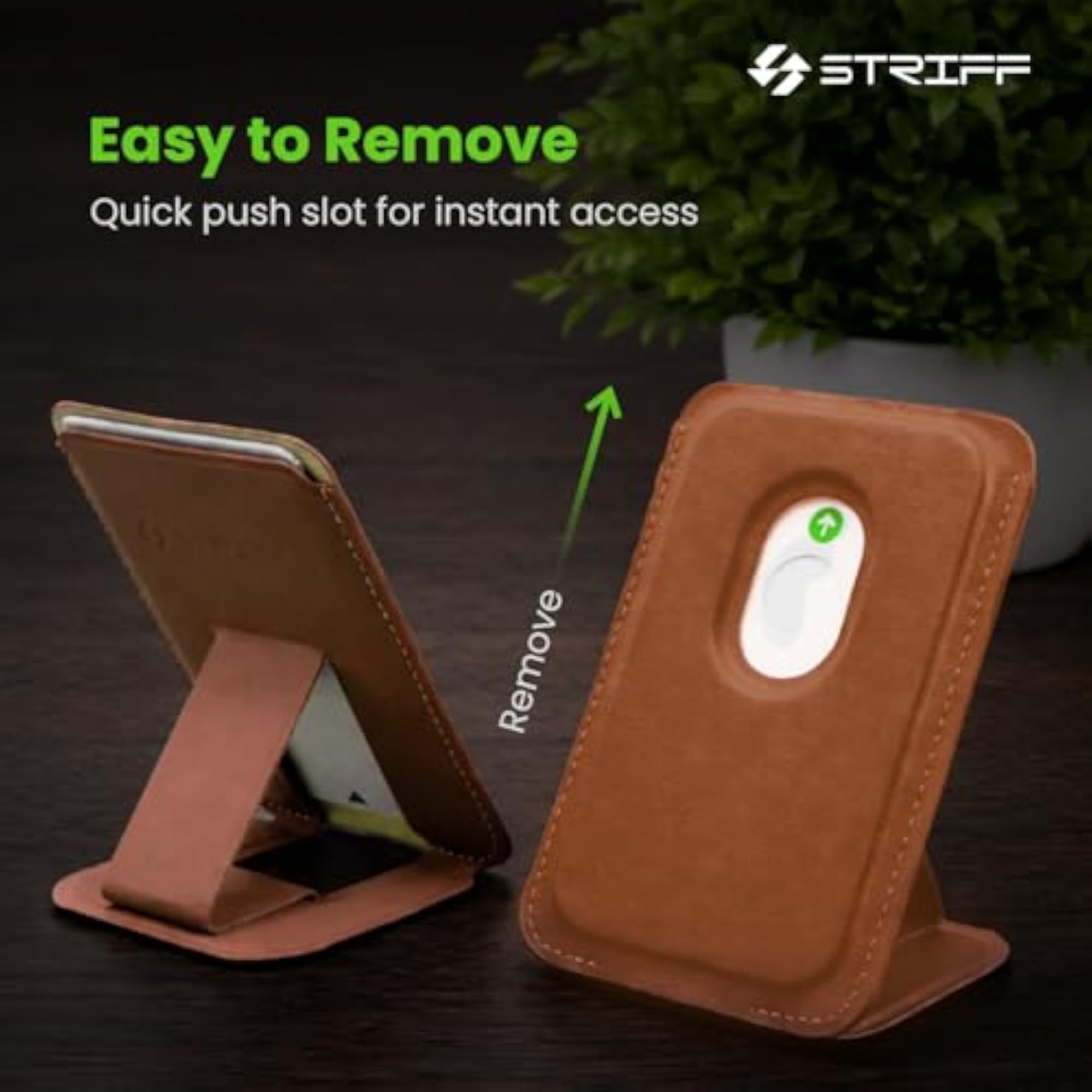 MagVault InvisibleStand Magnetic Wallet, Vegan Leather