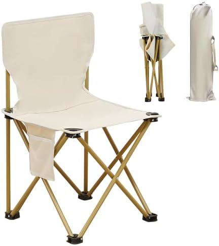 Taburete De Camping Plegable Portátil Asiento De Silla De
