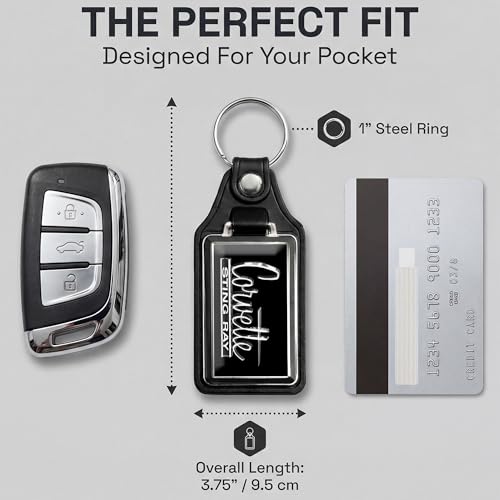 Image of Brotherhood Car Key Chain for Corvette - Classic Models Keychain for Men and Women Gift Key Ring Key Chain