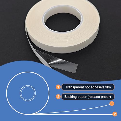 KOPAIBOS kepaibos ferro dupla face em fita adesiva para bainha com suporte, fácil de passar, lavável