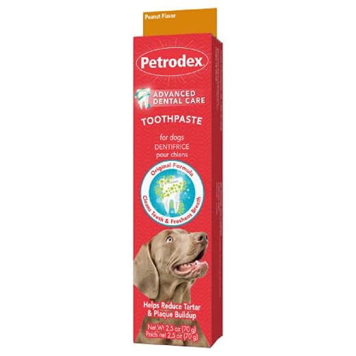 Petrodex Toothpaste for Dogs, Pet Dental Care, Peanut Flavor, 2.5 oz