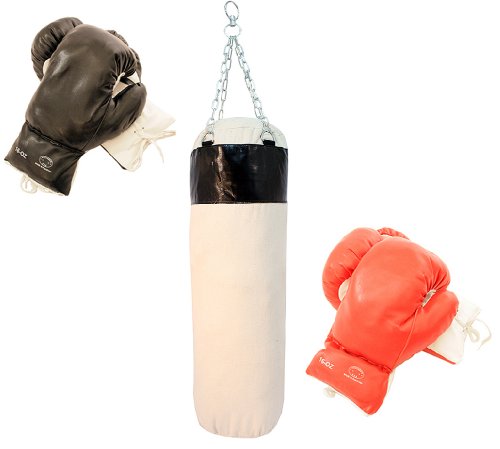 Last Punch Pro Boxing Gloves & Punching Bag Set