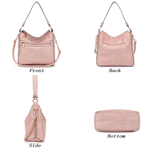 Image of Purses For Women Handbags And Wallet Set Large Hobo Crossbody Bag Ladies Purse Totes 4 PCS | And Wallet Set