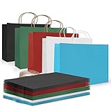 20 Stück Geschenktüten,Papiertüten Groß 30 x 12x 23cm Geschenktüten Papier,Papiertüten mit Henkel,Papiertragetaschen,Geschenktüten Weihnachten
