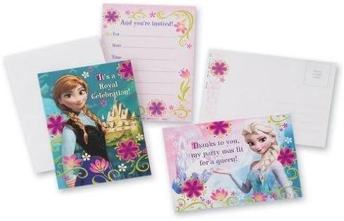 Frozen Birthday Party Supplies - 24 Party Invitations and 24 Thank You Notes image 4
