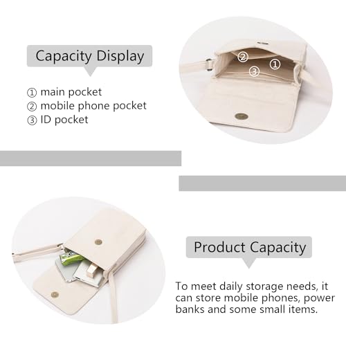 Crossbody Bag Lightweight Mobile Phone Bag & Coin Purse with Adjustable Shoulder Strap and Magnetic Closure Fastening4