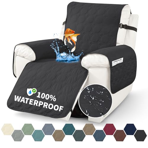 XINEAGE 100% Waterproof Recliner Chair Cover, Recliner Covers for Dog